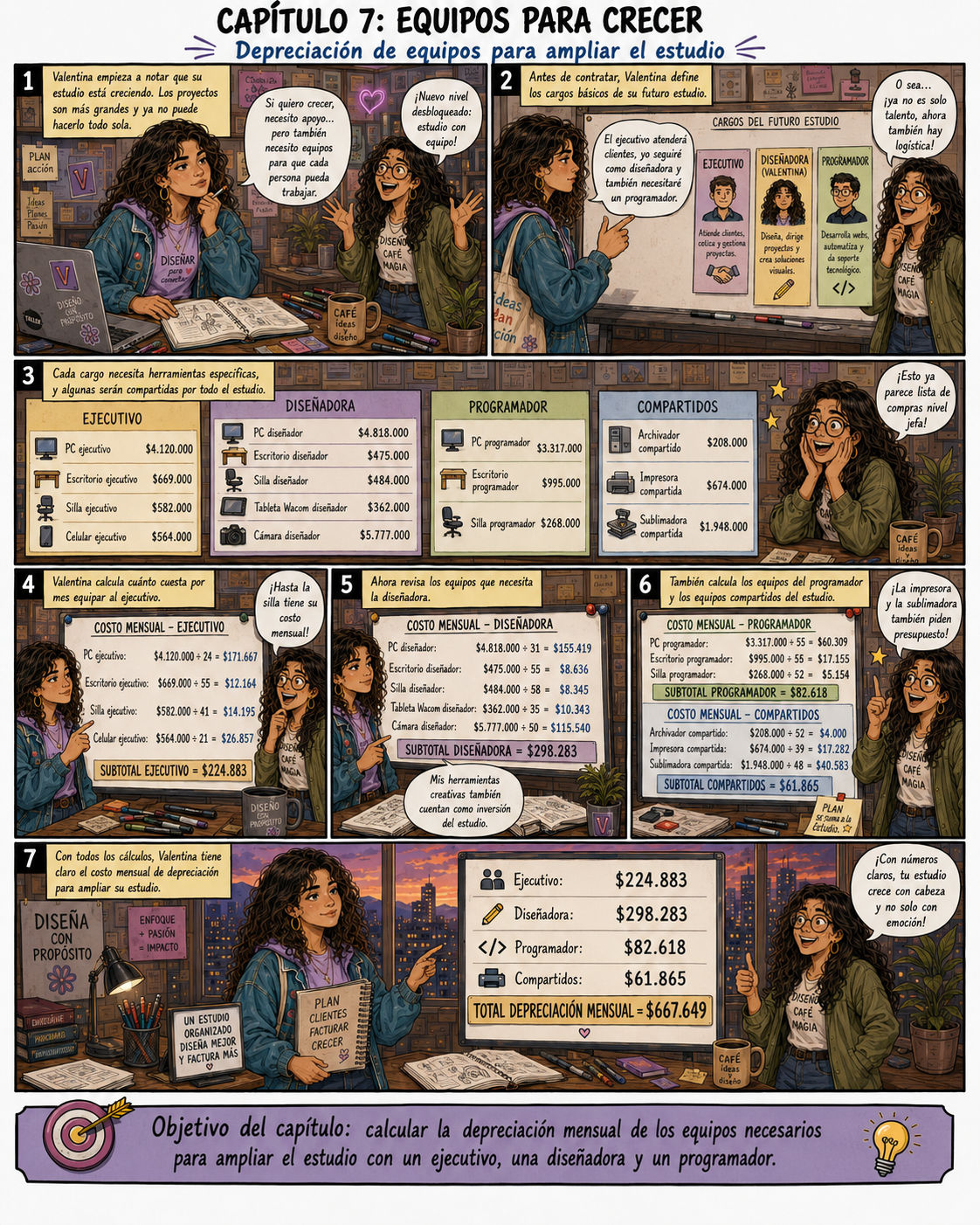 Cómic del capítulo 7 de Valentina